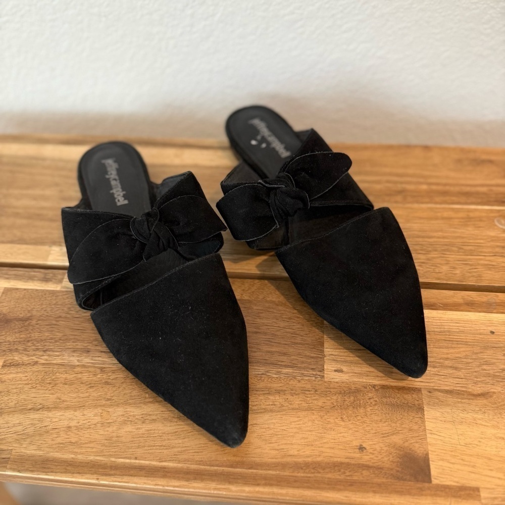 Jeffrey Campbell- Black Charlie Bow Mule- Size 8.5